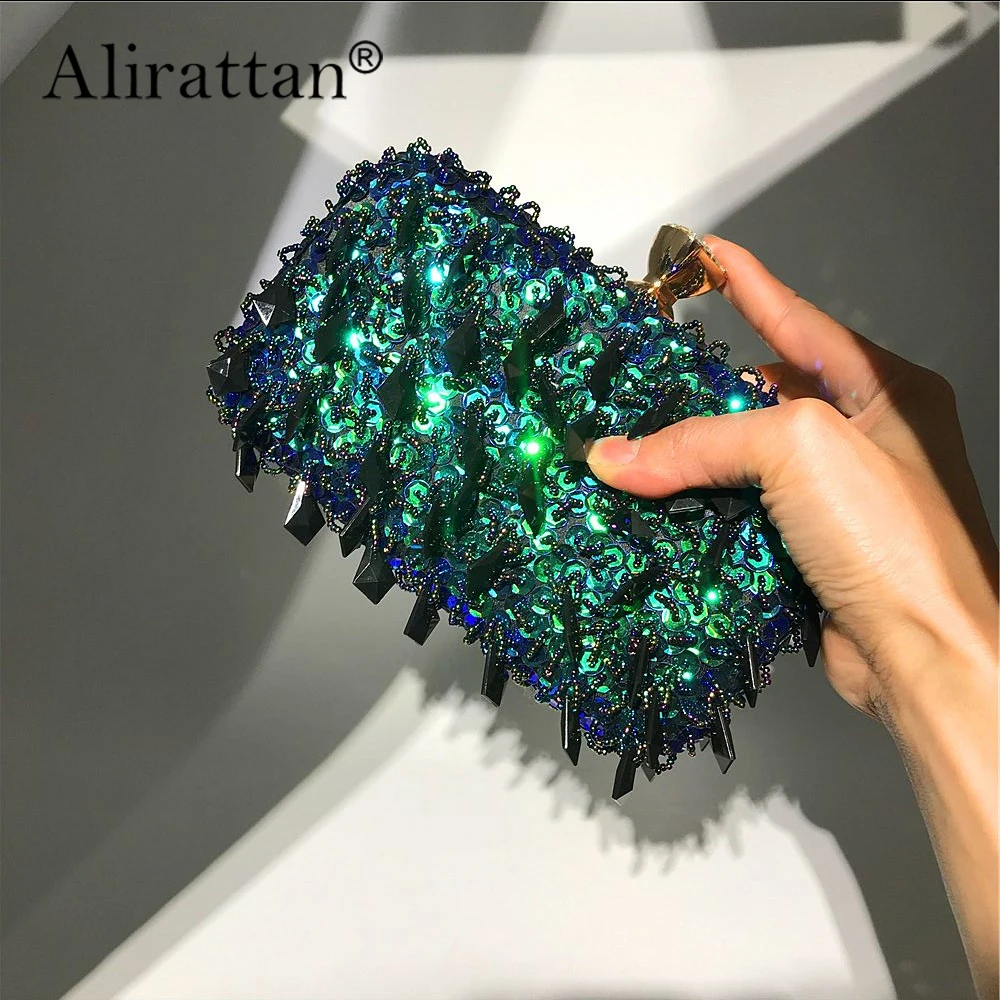 

Alirattan 2024 New Women Diamond Evening Clutch Bags Fashion Chain Banquet Wallets Wedding Dinner Party Bags Bolsa Feminina