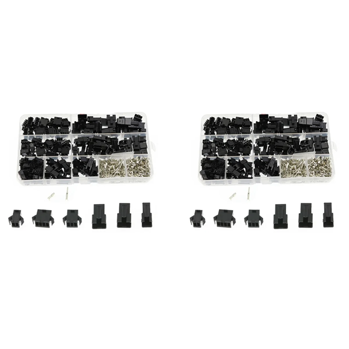 

2.54mm Dupont Terminal Male/Female Pin SM2.54 Cable Plug 2/3/4 Pin Jumper Header Housing Wire Connector 960Pcs