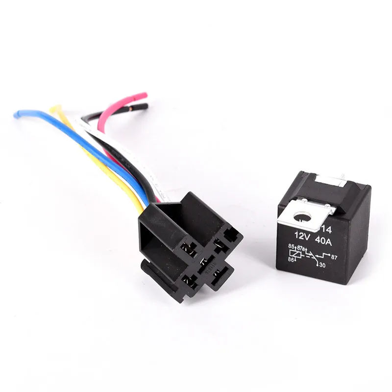 12V 5pin 40Amp Kfz-Relais mit ineinandergreifender Sockel Heavy Duty für LKW, Auto, Van, Motorrad, Boot, Relais – Detail 8