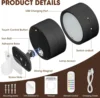 LED Wall Sconces light, 3 Brightness Levels 3 Color Modes Wall Lights Battery Operated 360° Rotatable Touch Control Wall lamp 6