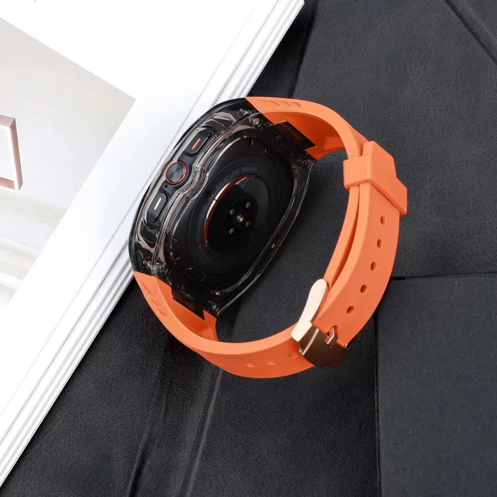 Advanced Silicone Strap with Protective PC Case