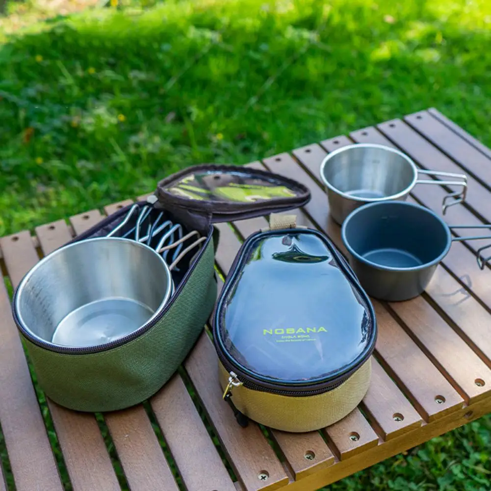 Outdoor Camping Shera Bowl Bag Sierra-Bowl Storage Bag Oxford Waterproof Tableware Organizer Cups Carrying Case Picnic