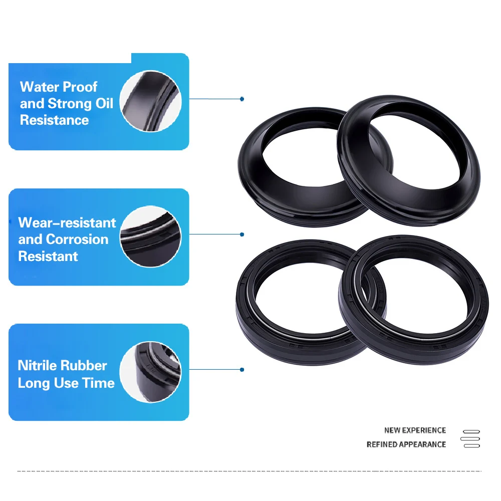 

41x53x8/11 Motorcycle Front Fork Oil Seal 41 53 Dust Cover For Yamaha XV950 BOLT XV XVS950 XVS950A MIDNIGHT STAR XVS 950 09-12