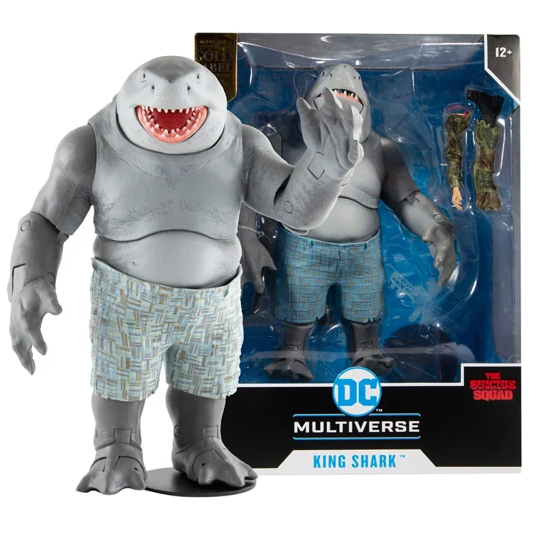 

Mcfarlane Multiverse Suicide Squad 10 Inch (25cm) Action Figure King Shark Exclusive Gold Label Collectible Model Toys Gifts