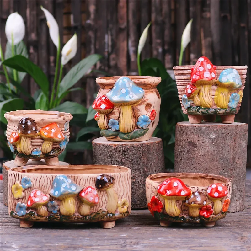 Adorable Mushroom Themed Plant Pot 3 | Adorable Mushroom Themed Plant Pot 1
