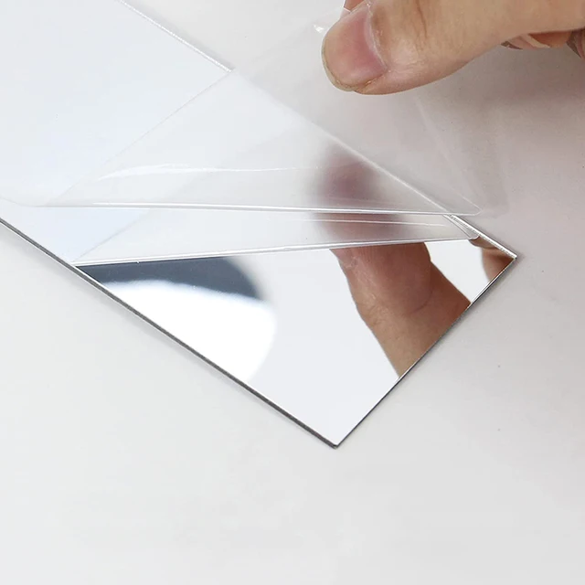 10Db Akril Tükör Falmatrica Téglalap Alakú Önálló Barkács Háttér Fal Derék Vonal Otthoni Nappali Dekoráció - Image 6