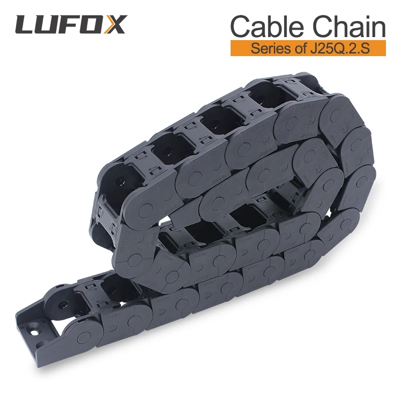 High quality 1-meter cable drag chain.Series of J25Q.2.S-Bridge type open of both side