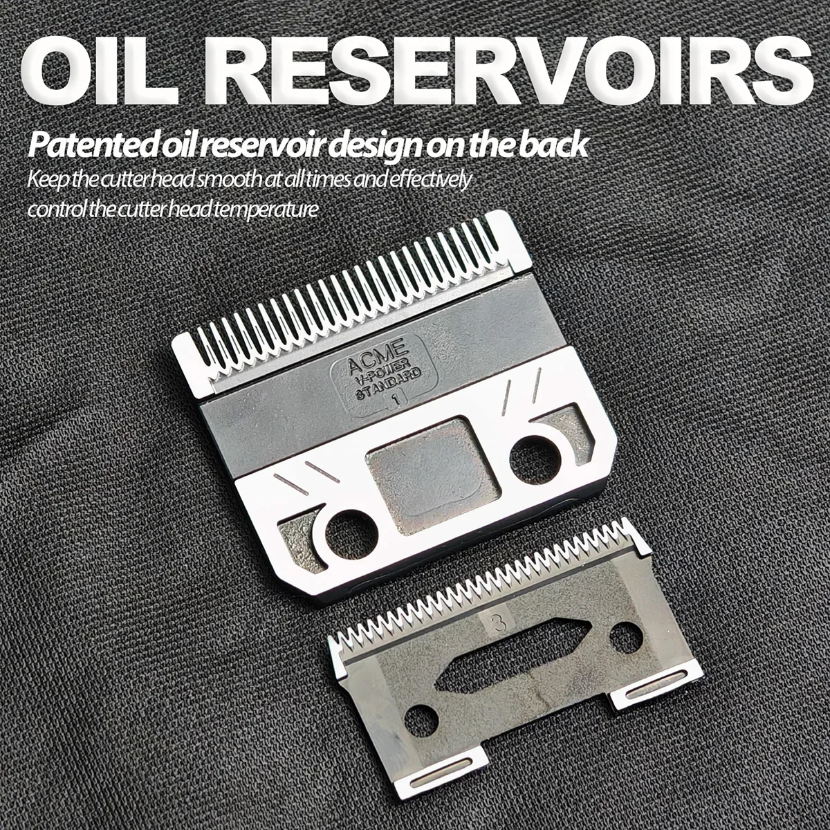 Madeshow Kulilang  V-POWER Blade Trimmer Replacement Original Cutter Head Standard Blades for G9C M5F M10 R66 R77F Hair Clipper 3
