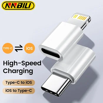 NNBILI USB C To Lightning Adapter For iOS Male to Type C Female Converter for iPhone 14 13 PC Macbook Fast Charging Adapter