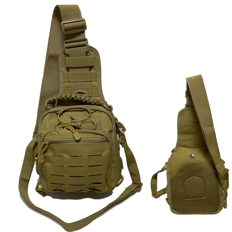 

600D Nylon Tactical Shoulder Bag Multifunctional Chest Pack Single Shoulder Messenger Molle Military Sport Bag