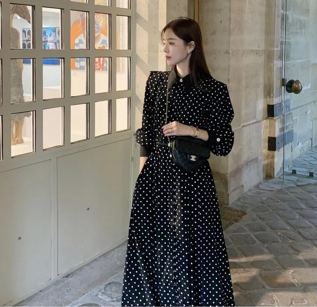 kさま専用〗HLT Pin Dot Pleated Long Dress kさま専用〗HLT Pin