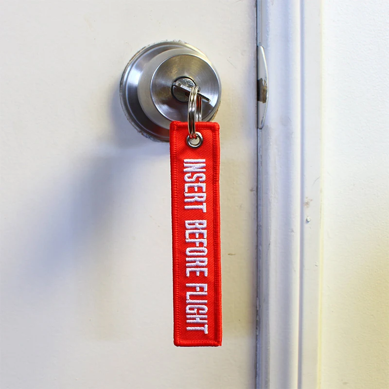 50Pcs Rotary Insert Before Flight Key Chain