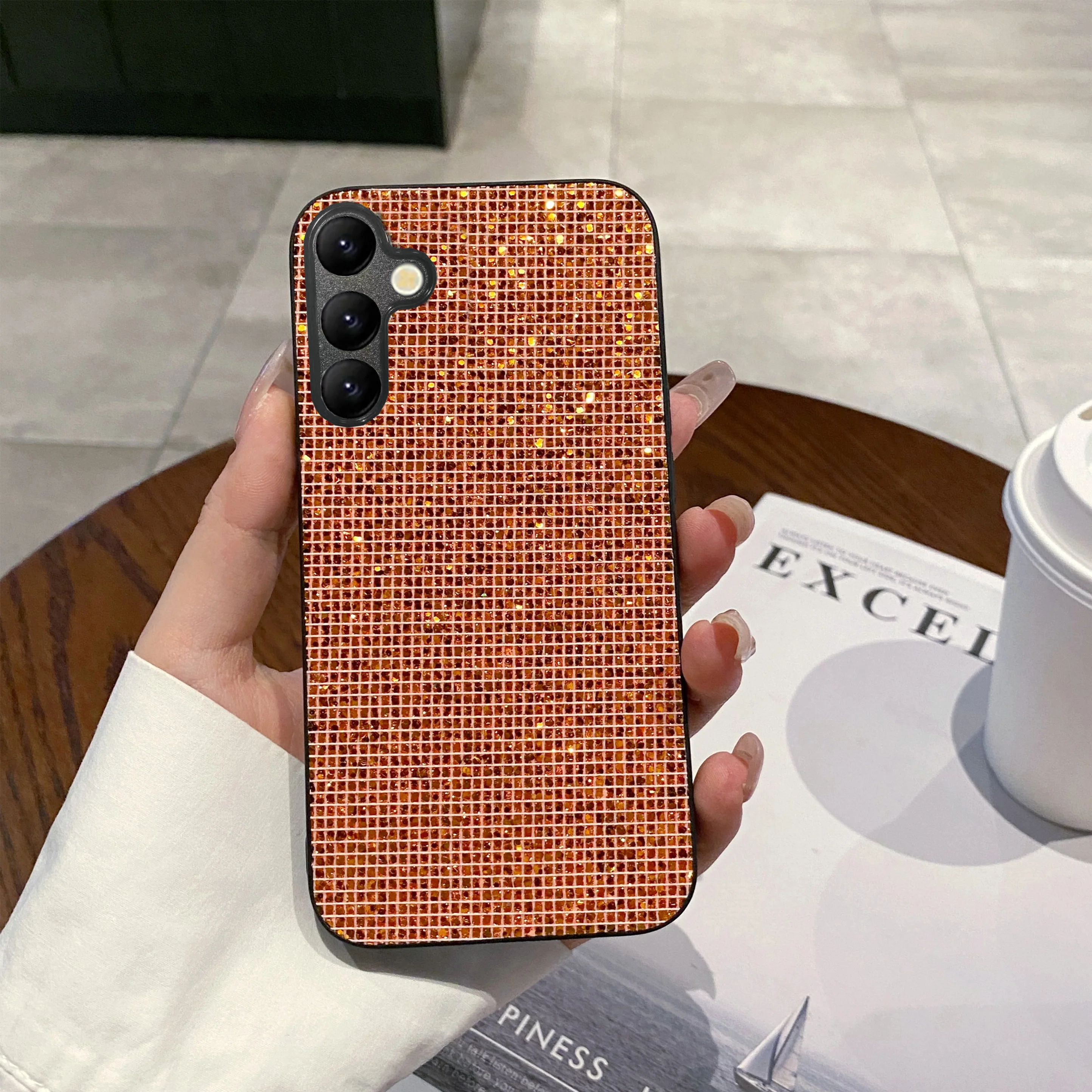 Luxury Shiny Colorful Grid Pattern Fashion Phone Case - TPU Shell