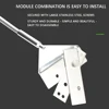 Aquarium algae scraper multi-purpose glass algae cleaning tool fish tank stainless steel aluminum alloy cleaning algae scraper 4