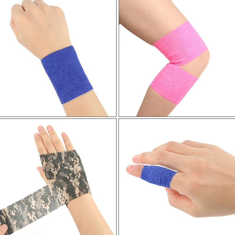 

Multicolored Elastic Bandage Outdoor Hunting Wrap Tape Adhesive Sport Protector