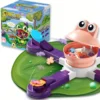 New 1-4 Players Frog Feeding Crazy Checkerboard Game - Exciting And Competitive Family Game For Single Multiplayer Team Players 4