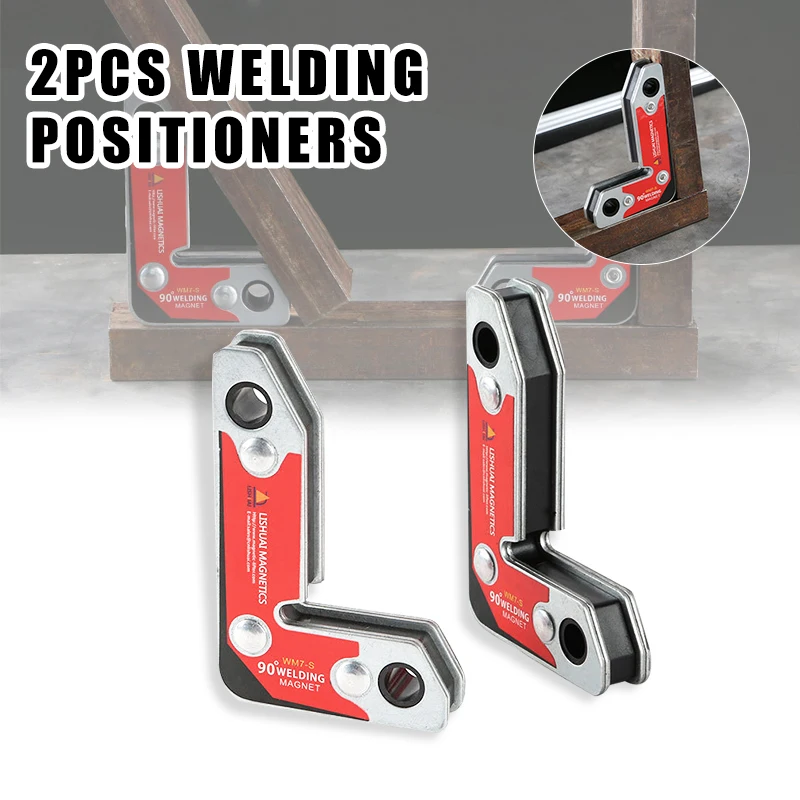 

2pcs Magnetic Welding Solder Holders Angle Arrow Magnet Weld Fixer Positioner Ferrite Holding Auxiliary Locator Tools