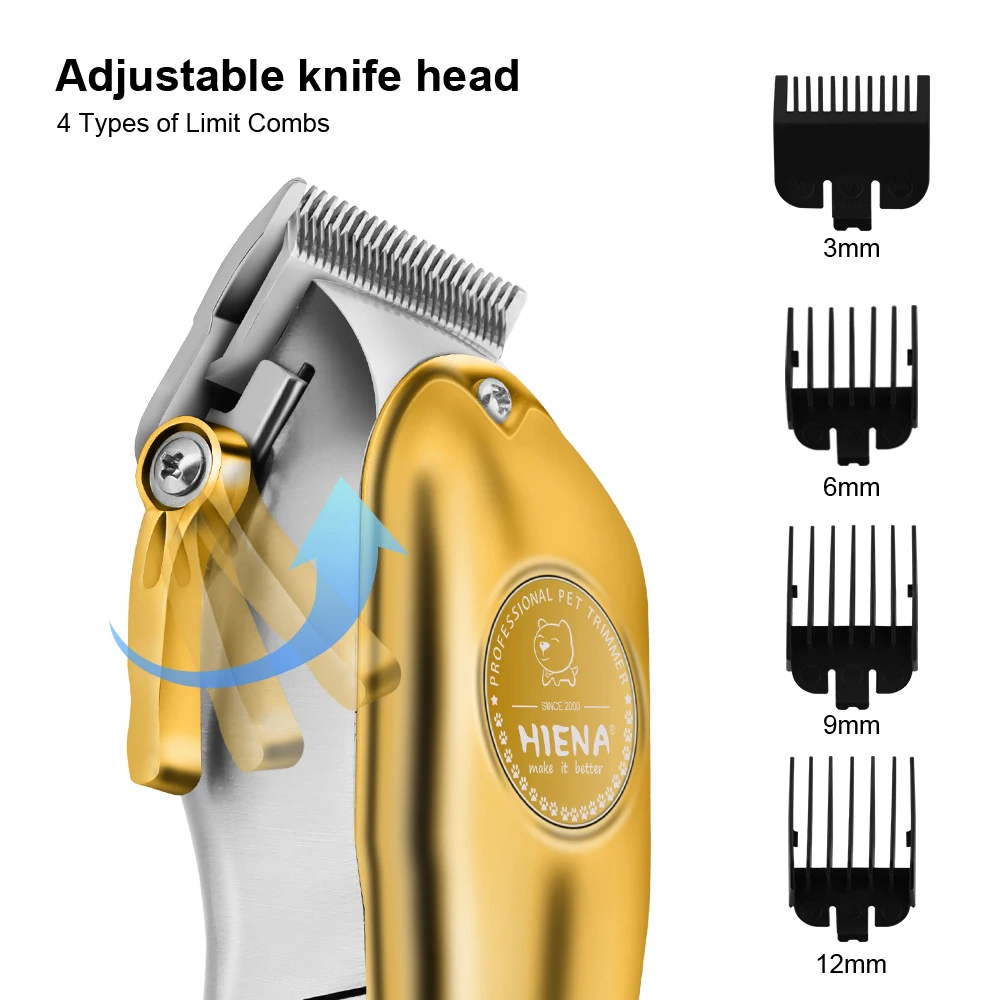 Pet Hair Trimmer Dog Hair Trimmer Dog Clipper Pet Clipper Hair Trimmer Professional Dog All Metal Rechargeable