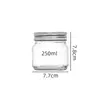 Clear Glass Mason Jar with Screw Metal Lid Family Size 100ML To 1000ML MOQ1000 Wholesale Price and Custom Logo Inbox Us 4