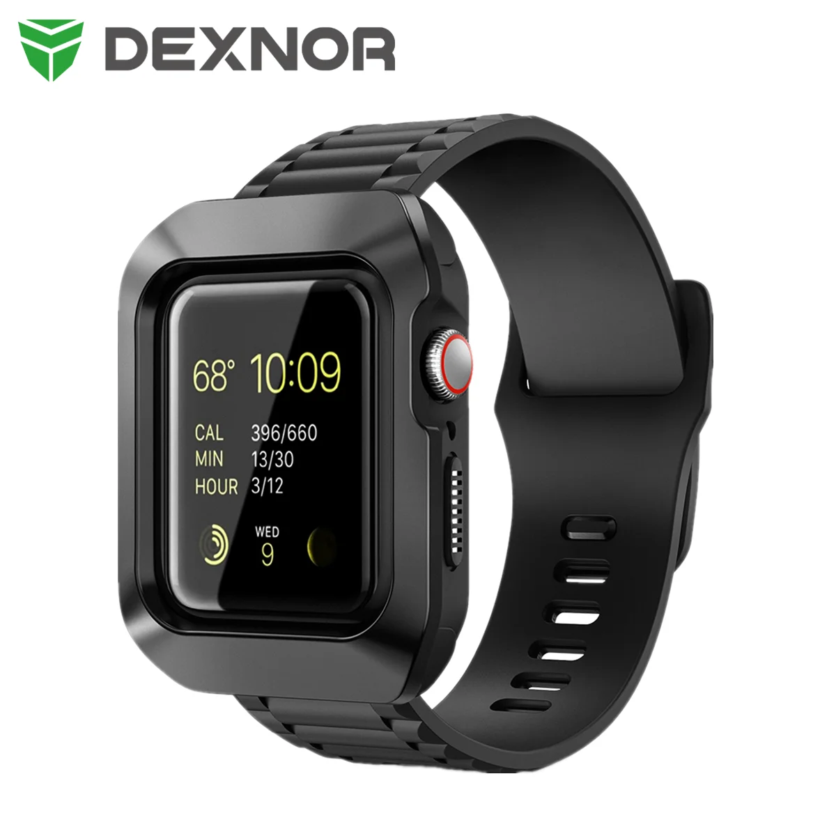 

Dexnor для Apple Watch 44 мм чехол военный прочный защитный чехол со сменными ремешками для Apple Watch серии 6/5/4