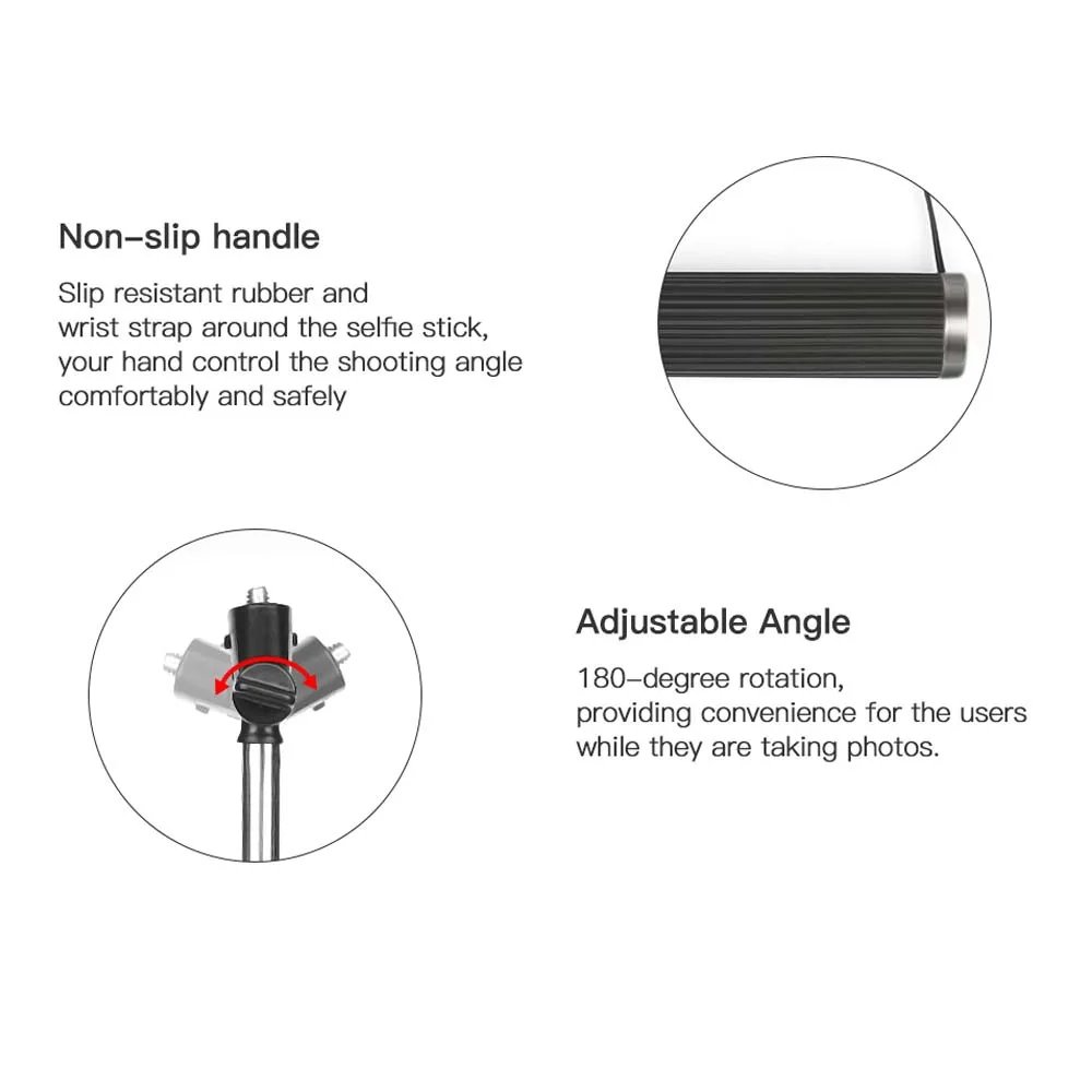Aluminum Alloy Extendable Monopod for GoPro Hero 13 12 11 10 Black Xiaomi Yi 4K Lite SJCAM SJ8 pro H9 Action Cam Stick