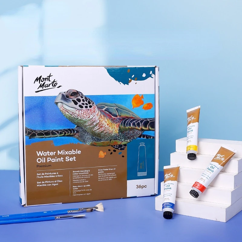 36 Color Oil Paint Set watercolor painting set acrylic paint set oil paint 18ml Odorless Water-soluble Student Children's Professional Art Student Painting Gouache Watercolor Paint