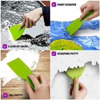 1/5Pcs Durable Plastic Filling Cutter Glass Scraper Spreader Putty Mixer Skimmer Painteader Putty Mixer Skimmer Paint 2