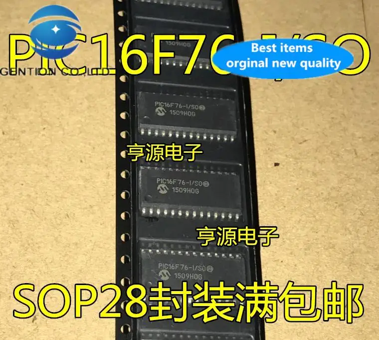 

10 шт., 100% оригинальные новые Φ PIC16F76/SO SOP28