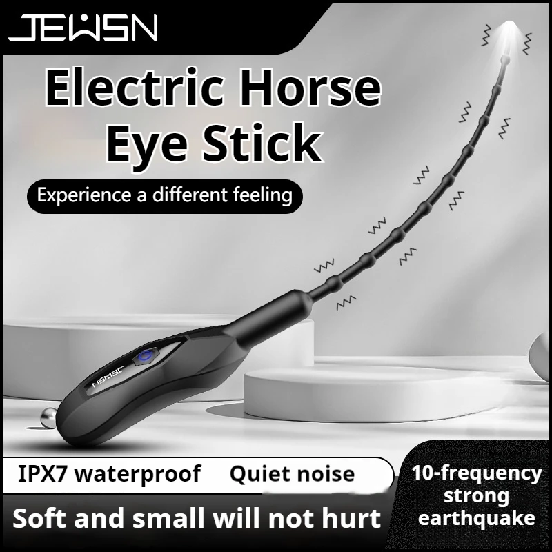 JEUSN Male Urethral Vibrator Soft Silicone Urethral Dilator set Catheter Penis Plug Sounding Horse Eye Stimulation for probe man