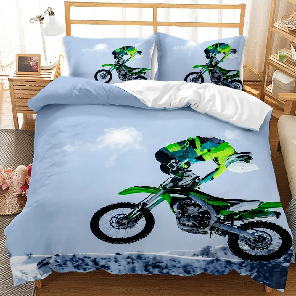 KTM kidsシーツセット Amazon.com: Dirt Bike Bedding Set Twin Size Kids Motocross