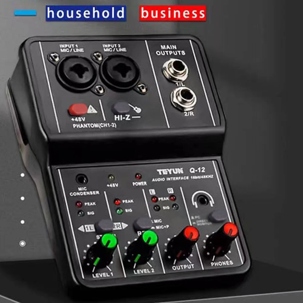 thumbnail interactive-video image 1 of BOMGE Professional Mixer Soundboard Console Channel Desk System With USB Audio Interface BT 99 DSP 48V Phantom Power Stereo DJ Studio FX Steel 8/12 – Buy The Best Products In The Online Store 1 of 10