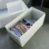 Grey/White/Purple Closet Organizer Boxes New Fabric Art Foldable Box Storage Cabinets Closet Organizer Clothes 4