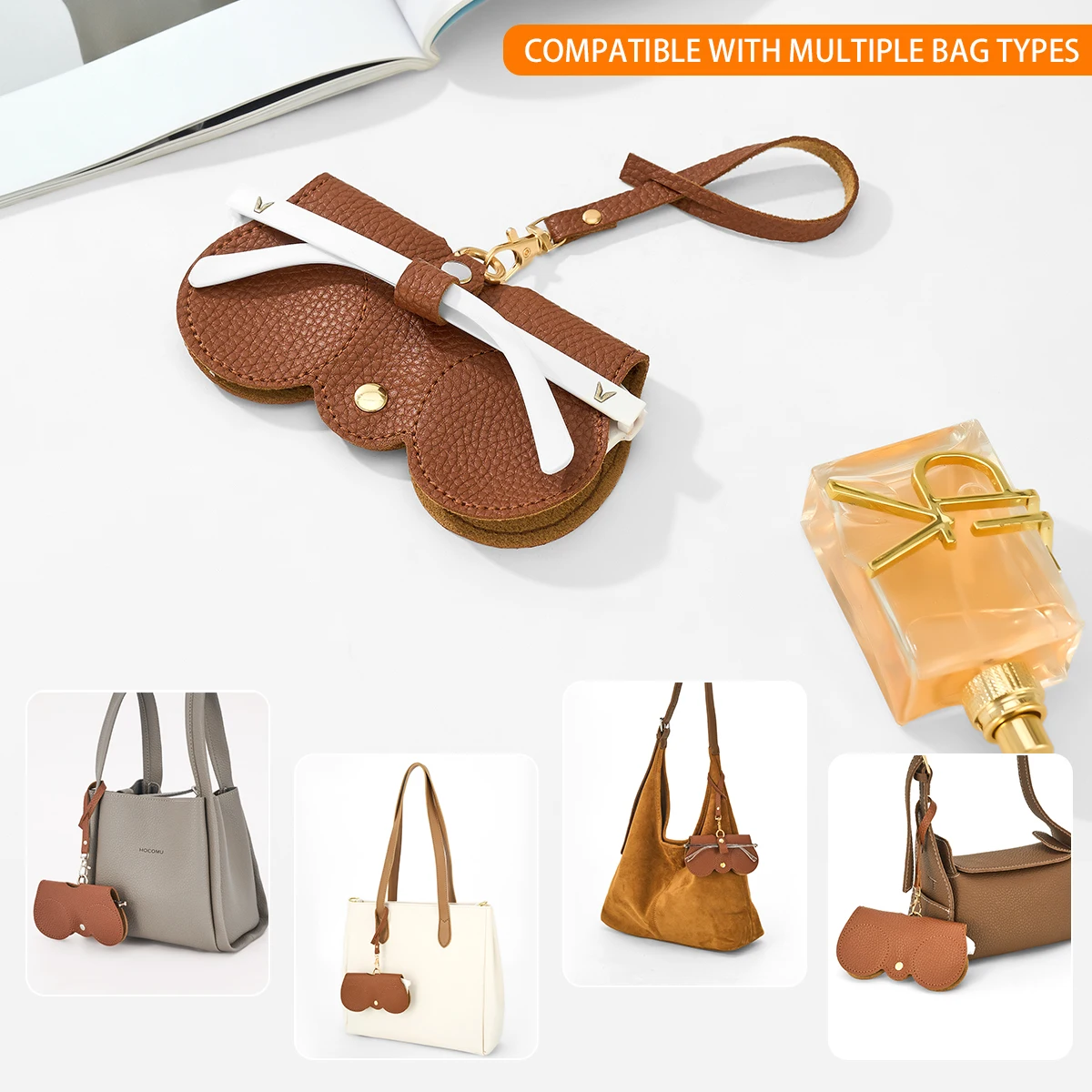 Glasses Storage Bag, Sunglasses Storage Bag, Hanging Sunglasses Portable Storage Box, Hanging Bag, Sunglasses Case, Myopia Glasses Clip