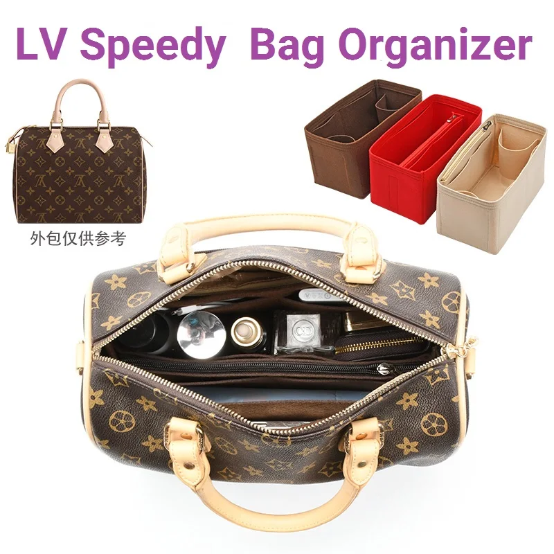 soft And Light】bag Organizer Insert For L V Speedy 25 30 35 Boston Organiser  Divider Shaper Protector Compartment Inner - Cosmetic Bags & Cases -  AliExpress