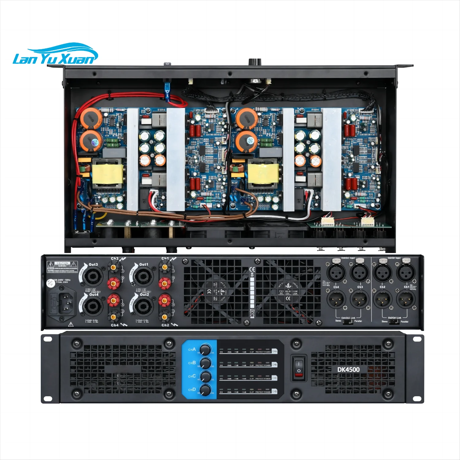 カラオケ・オーディオアンプ？２ プロフェッショナル高性能デジタルパワーアンプ 2U 2/4チャンネル