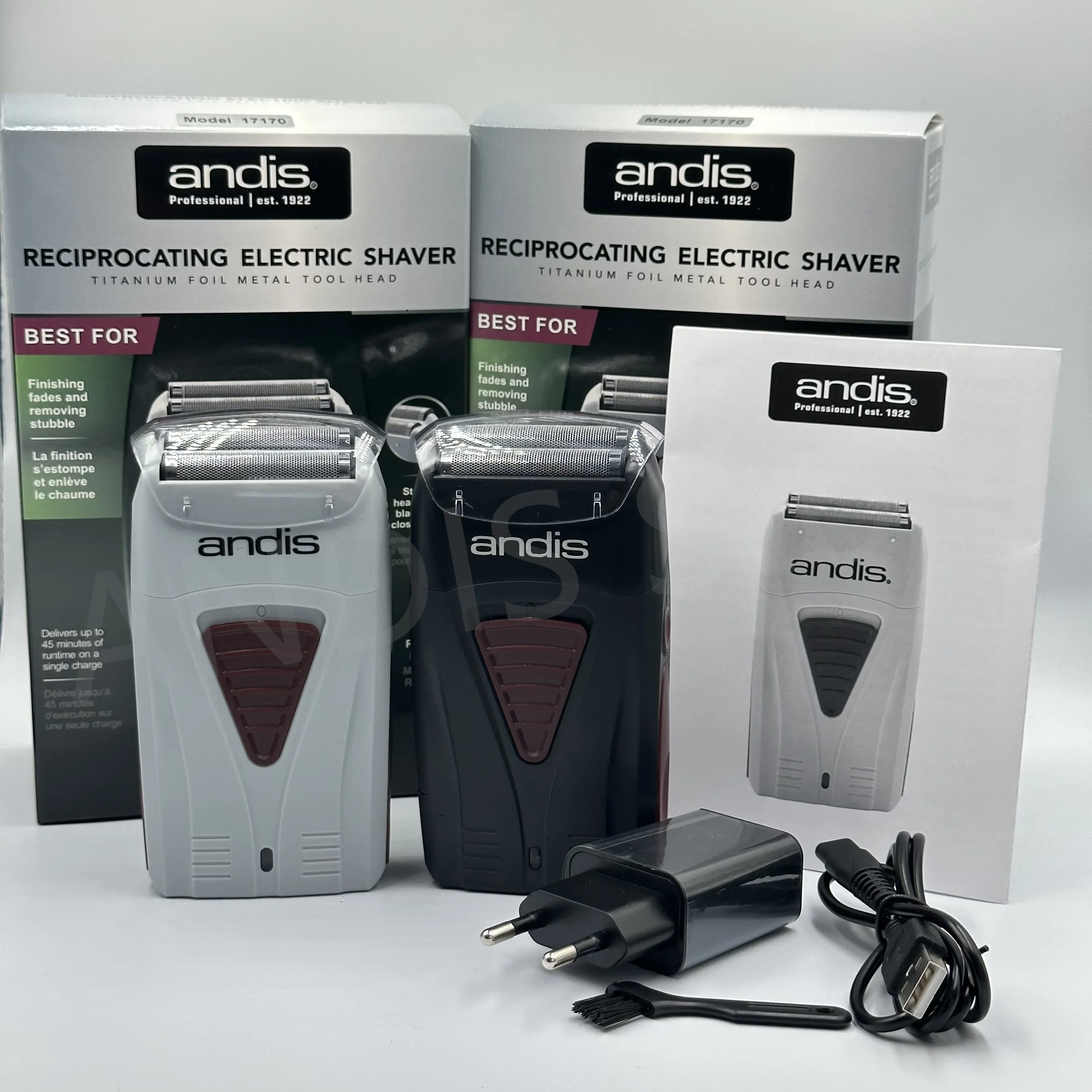Original Andis 17170 Foil Lithium Titanium Electric Shaver Cordless with Charger for Men