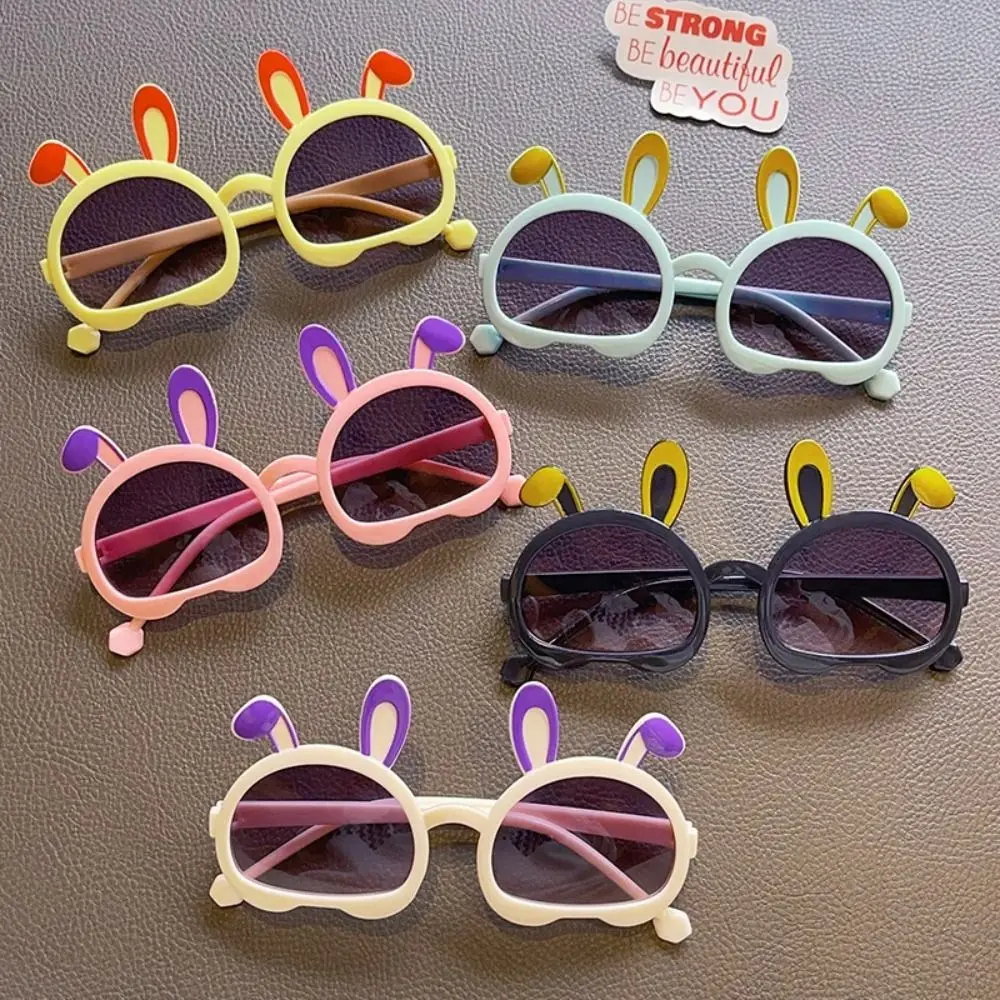 

Cute Rabbit Ears Sunglasses 2024 Outdoor Fashion Children Cartoon Sunglasses Sun Protection UV400 Kid Sun Glasses