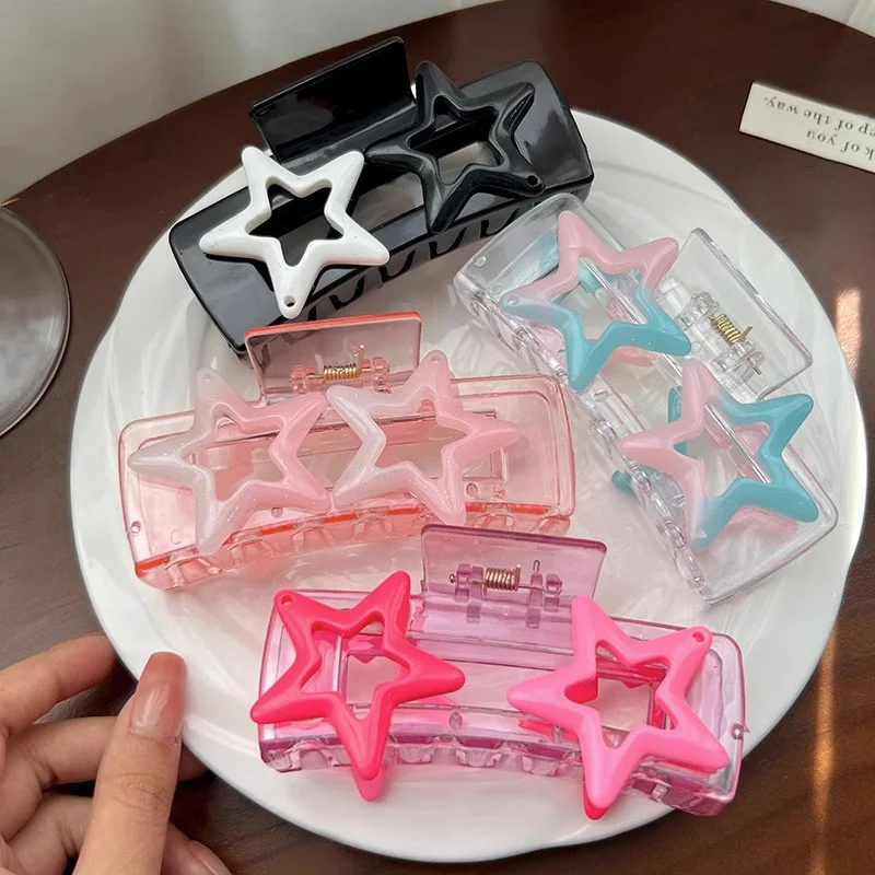 

Женские заколки для волос со звездами, разноцветные заколки для волос в Корейском стиле, аксессуары для волос, головные уборы, 2023