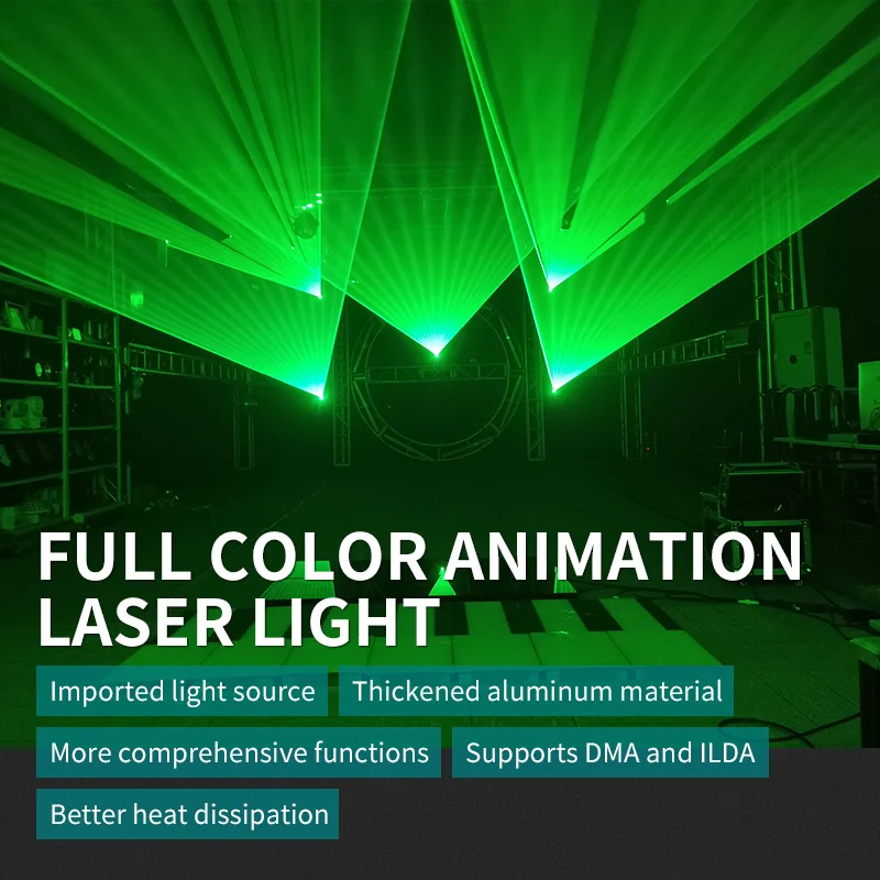 2w 3w 4w 5w Stage Laser Light DJ Party Laser Lights RGB Animation Projector ILDA 3D Lighting Show