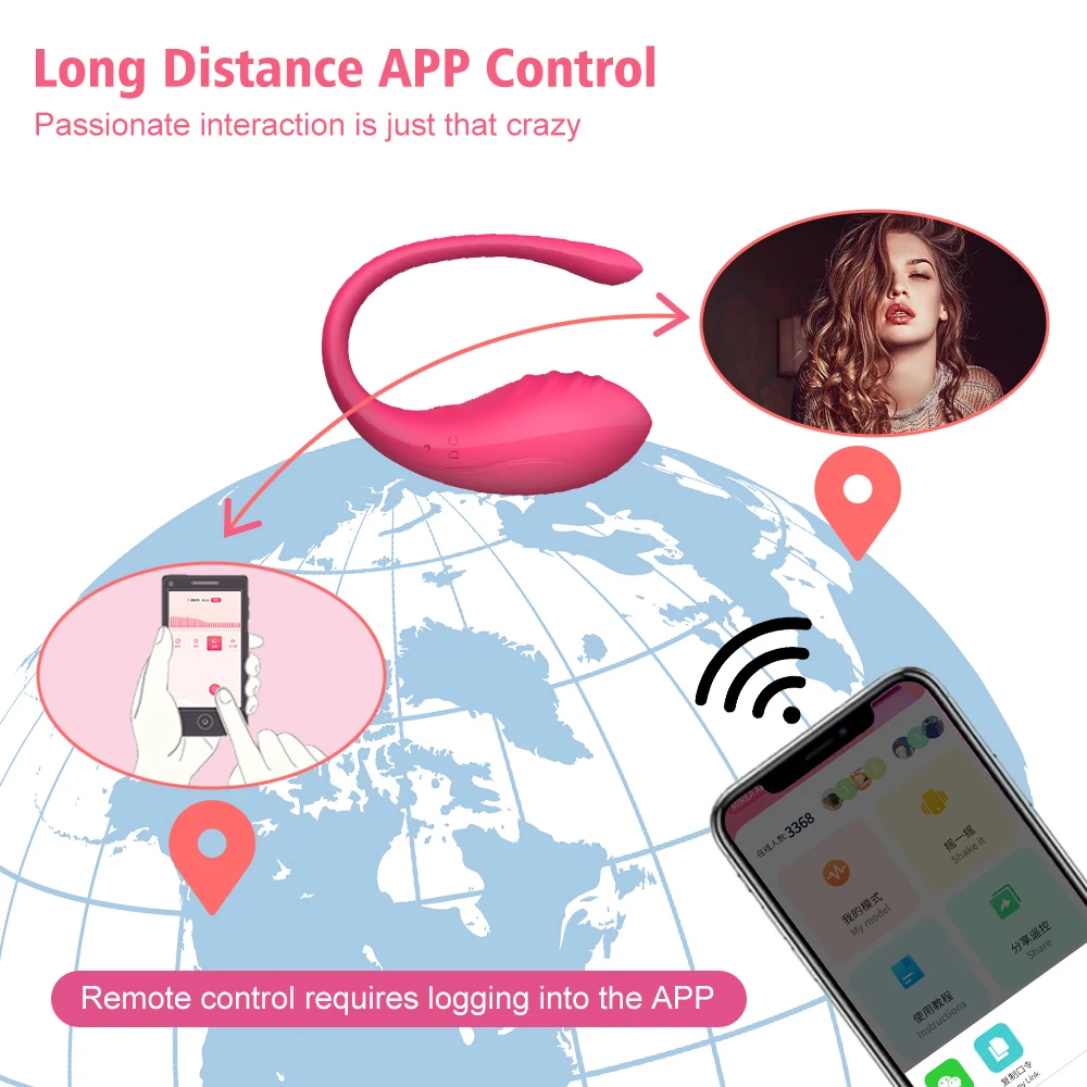 Wireless Control Vibrator APP Remote Control Dildo Panties Wear Vibrating Egg G Spot Clit Stimulator Massager Sex Toys for Women female sex toys vaginal vibrators clit sucking vibrator clitoris vibrator vibrator sex toy dildo sex toys