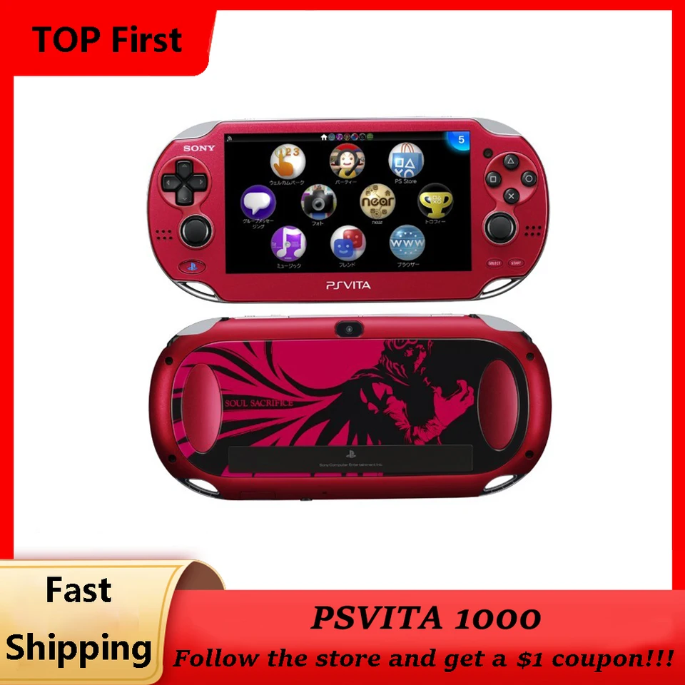 Original remodelado ps vita psvita1000 retro handheld game console