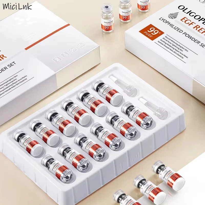 Facial Serum Yeast Freeze-Dried Power Microneedling Skin Care Set Shrink Pores Moisturizing Brighten Anti Aging Peptides Essence