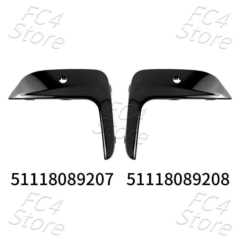 자동차 액세서리 프론트 범퍼 안개등 그릴 아이브로우 트림 좌우 BMW G20 G28 2019-2022 OE 51118089207 51118089208