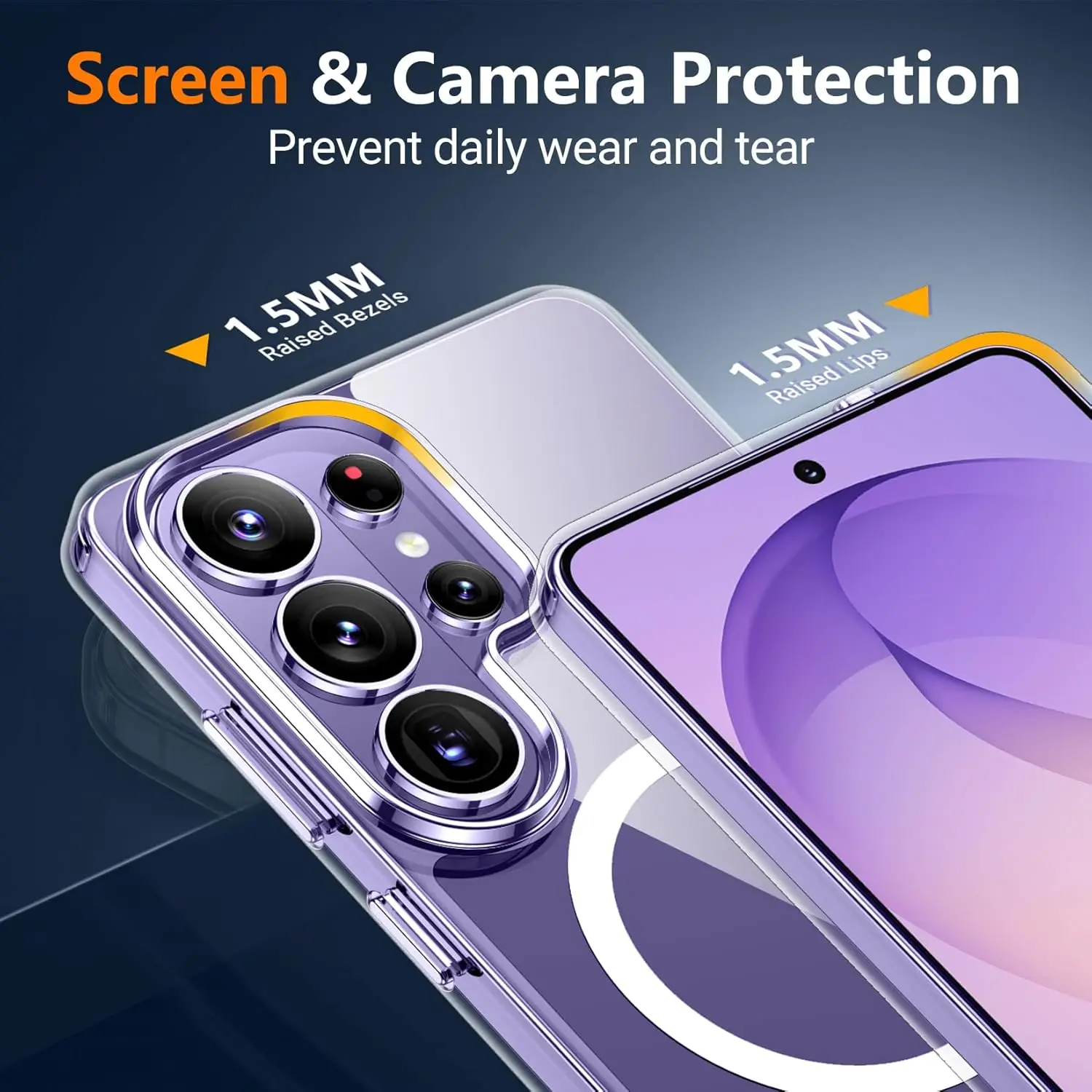 Ultra-Thin Magnetic Phone Case with Invisible Bracket Magsafe and Military Grade Shock-Absorption