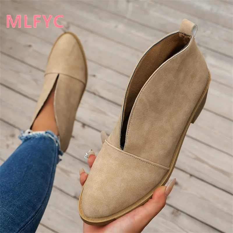 Women New Foreign Trade Large Size Female Shoes European and American Fashion Versatile Personalized Fashion Boots Mujer Shoes