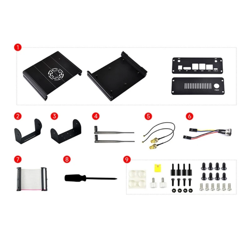 

Durable Aluminum Alloy Housing for Jetson Orin Development Board