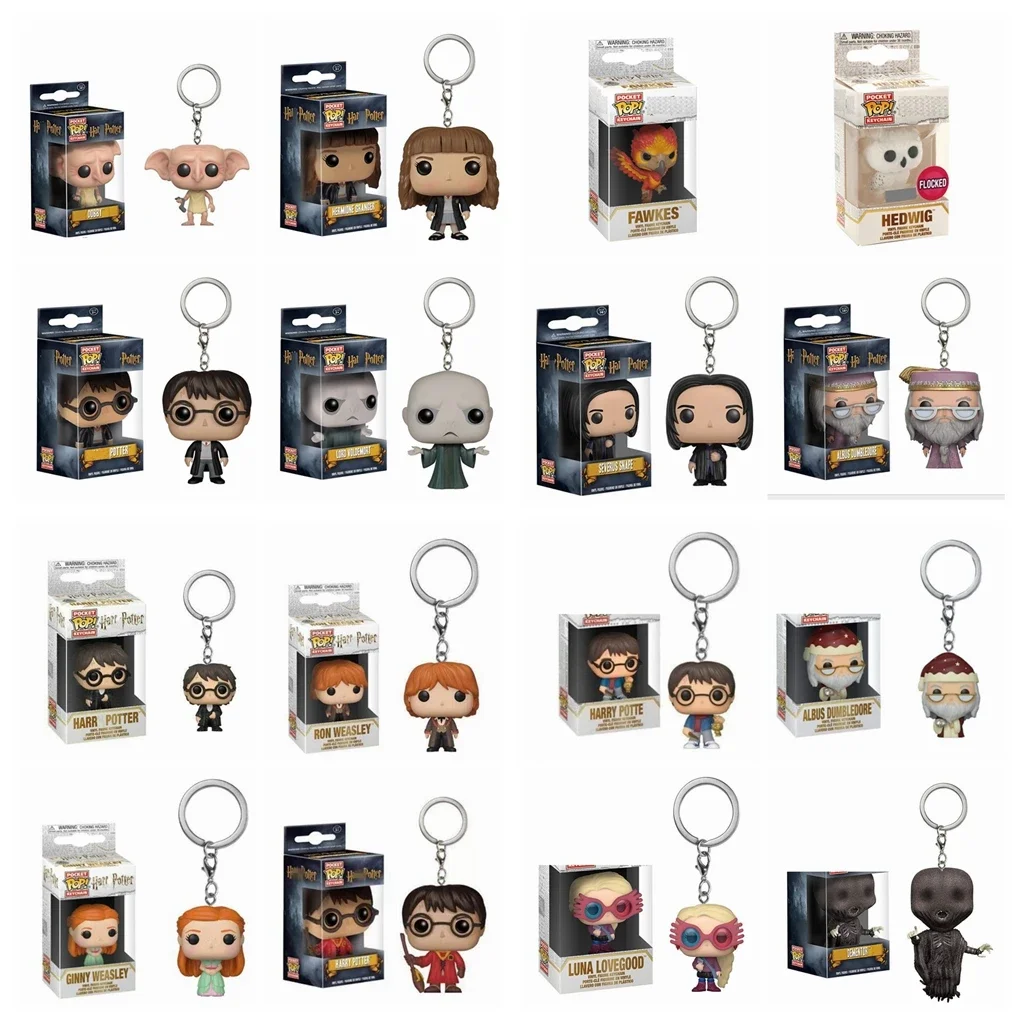 thumbnail image 2 of Llavero Funko POP de la serie Hermione, Ginny, Ron, Hedwig, Snape, Fawkes, Dementor, Luna, llavero de bolsillo Pop, juguete con cadena, 2 of 5