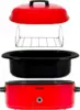 18 Quart Roaster Slow Cooker - Red 3