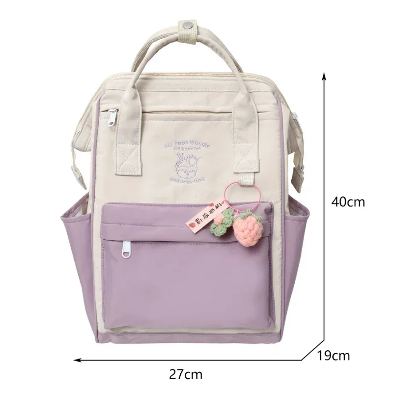 Large-capacity Junior High School Student Schoolbag Color Matching Simple Waterproof Backpack Leisure Travel Storage Bag рюкзак