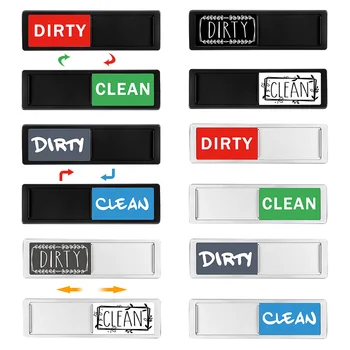 Magnetic Dishwasher Clean/Dirty Sign – Easy-to-Read Slider with Strong Magnet 1
